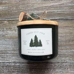 DW Home 2 Wick Jar Candle Fresh Cut PINE 10.2 oz Christmas Tree USA
